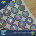 Rainbow effect dot matrix warranty 3D hologram sticker label